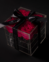 16 Red Preserved Roses in Acrylic Box