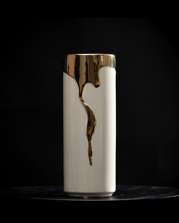 Jarrón Aura Dorada – Pequeño