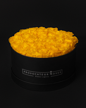 Sunny Yellow Preserved Roses