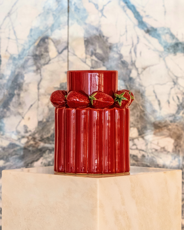 Dolce Fragola Red Vase