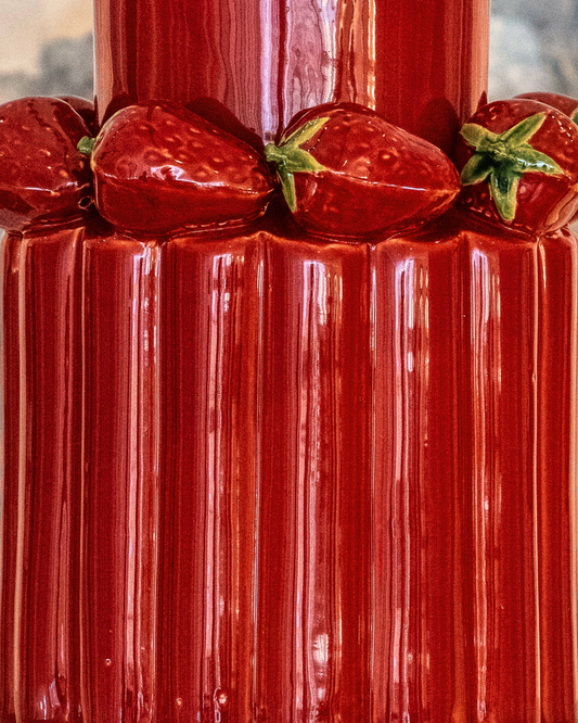 Jarrón Dolce Fragola Rojo