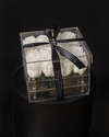 16 White Preserved Roses in Acrylic Box